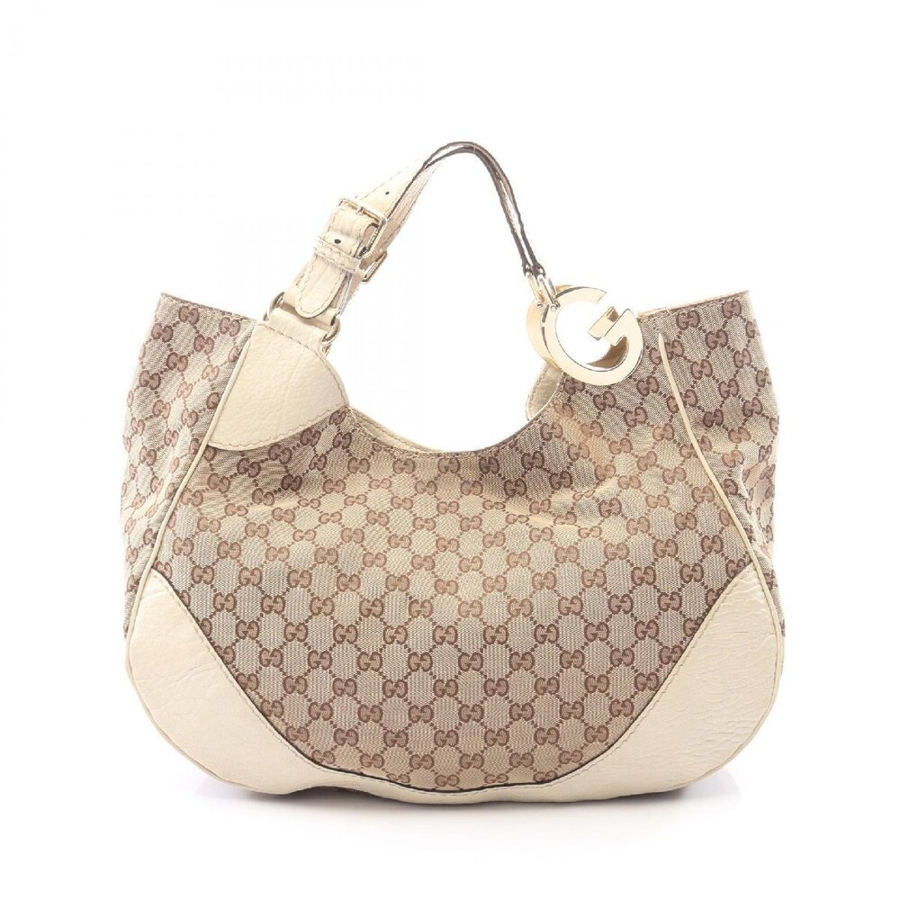 Gucci Charlotte GG Canvas Hobo bag monogram canvas Beige White